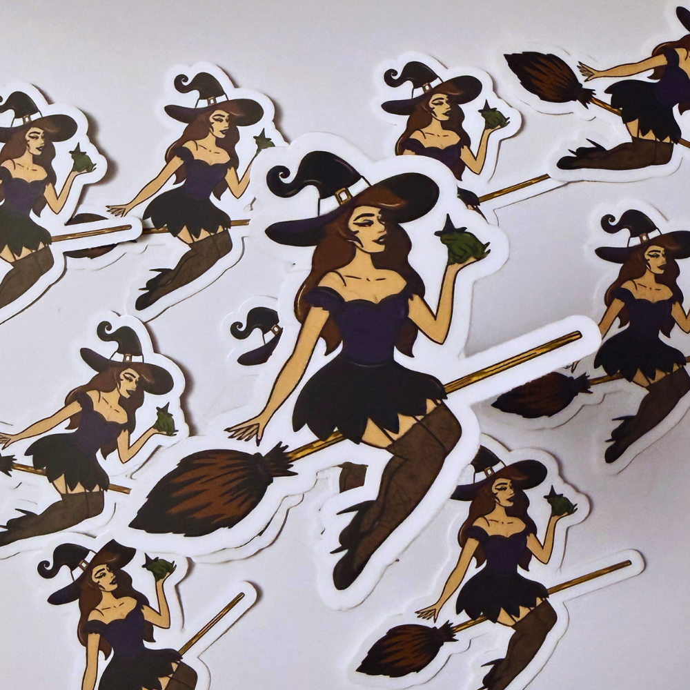 Witchy Woman Sticker | Waterproof Vinyl Sticker