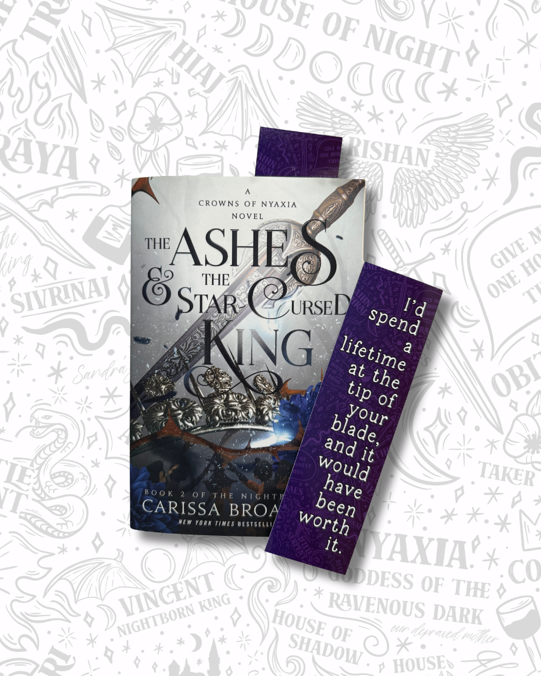 Raihn and Oraya Bookmark | Crowns of Nyaxia - Nightborn Duet - Officially Licensed Merch