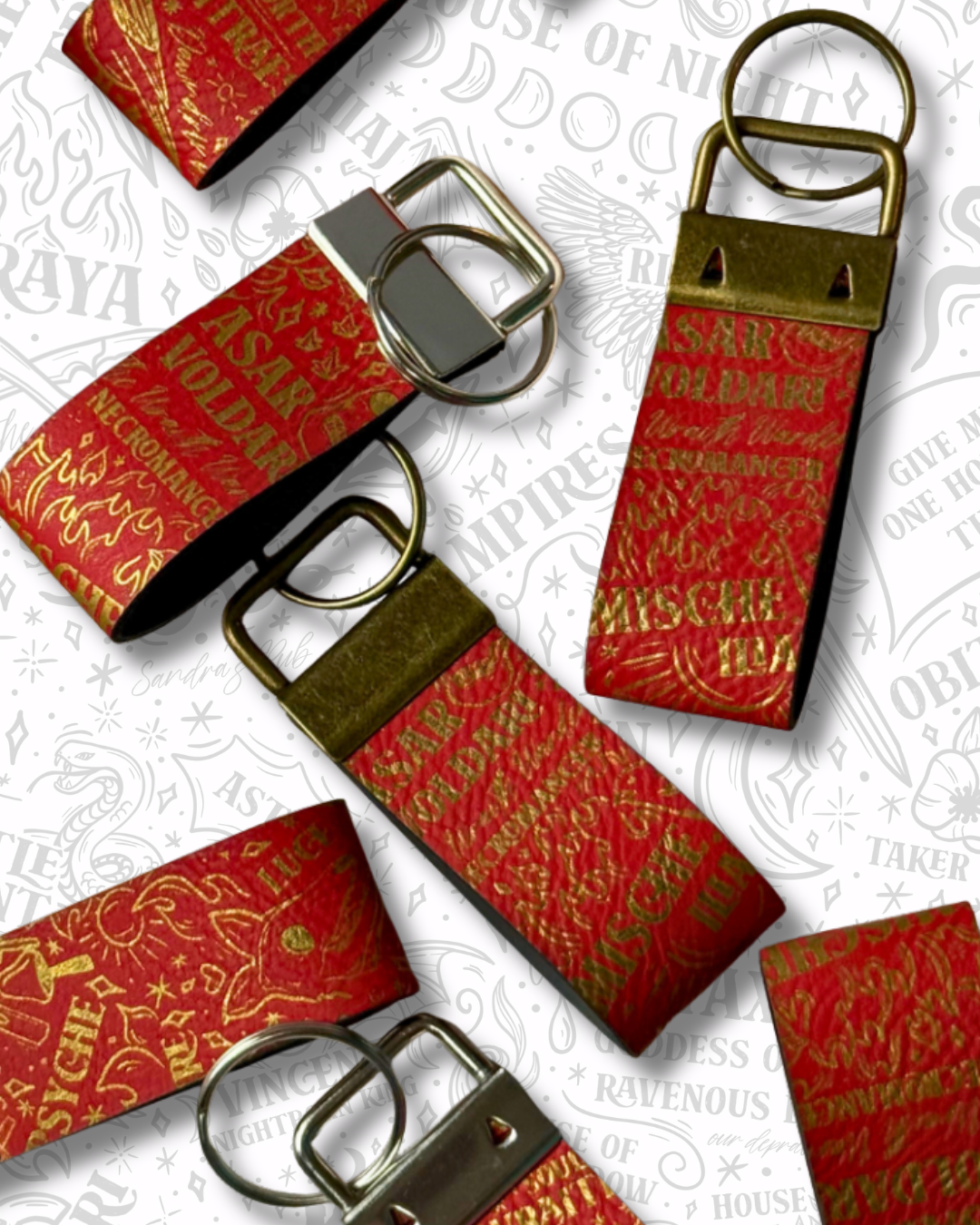 Asar & Mische Keychain | Crowns of Nyaxia - Shadowborn Duet - Officially Licensed Merch