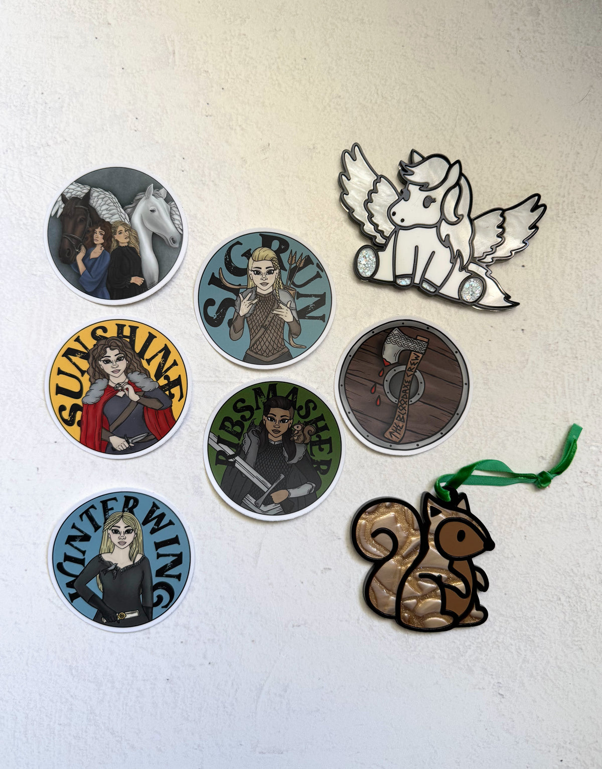 Saga Volsik Winterwing Sticker | Licensed The Ashen Series | Road of Bones Officially Licensed Demi Winters Art | Book Lovers Gifts