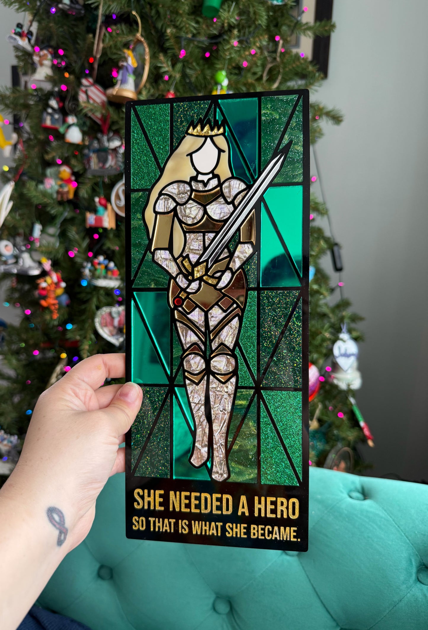 CHOOSE YOUR COLORS - Warrior Queen DIY Mosaic Kit - Make Your Own Art | Crafting Kits for Girls Night, Bachelorette Parties, Book Clubs, and more!