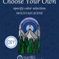 CHOOSE YOUR OWN - Starry Mountain Scene - DIY Mosaic Kit - Make Your Own Art