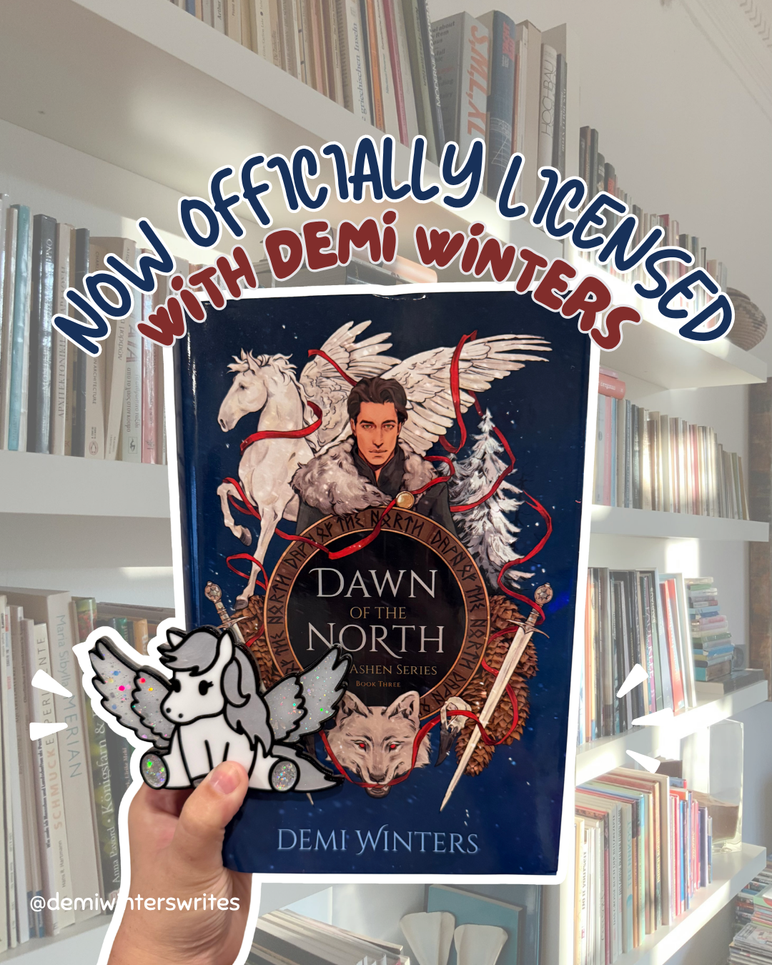 Havoc Winged Horse Magnet | Licensed The Ashen Series | Road of Bones Officially Licensed Demi Winters Art | Book Lovers Stocking Stuffers