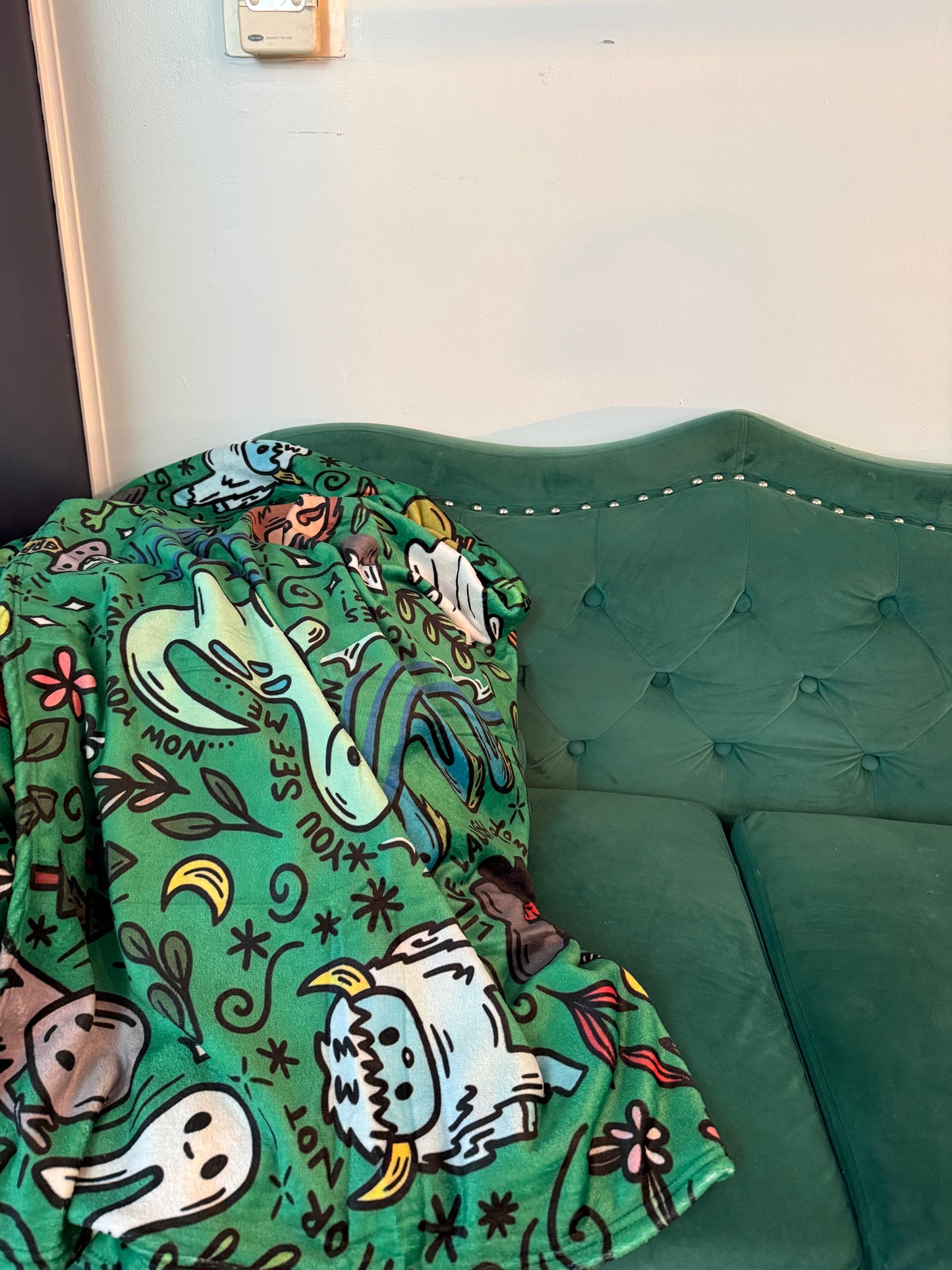 Cryptid Cuties Doodle Blanket - 60x80 Inches (150x200cm) Fleece Blanket