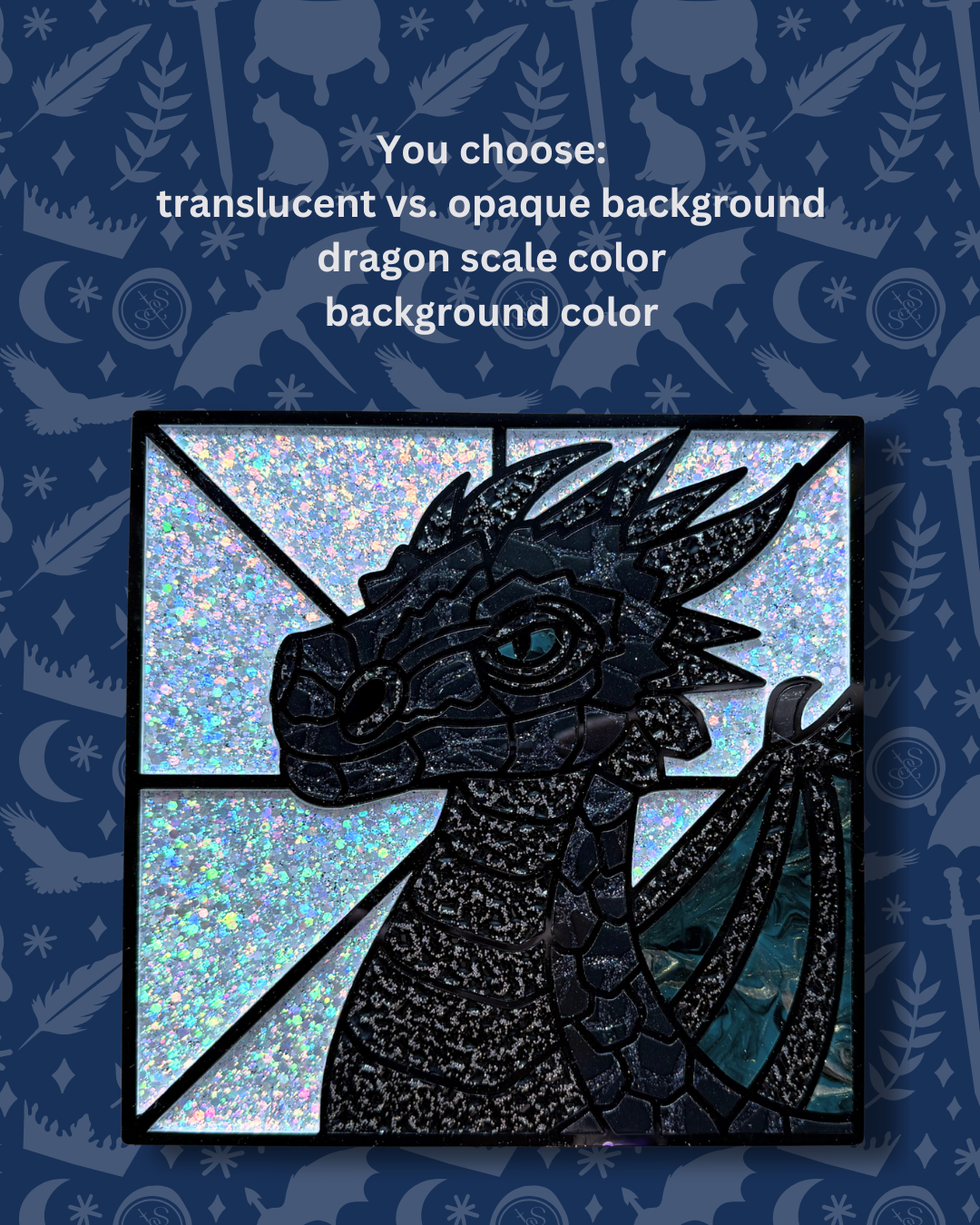 SURPRISE ME - Dragon DIY Mosaic Kit - Make Your Own Art | Crafting Kits for Girls Night, Bachelorette Parties, Book Clubs, and more! (Copy)