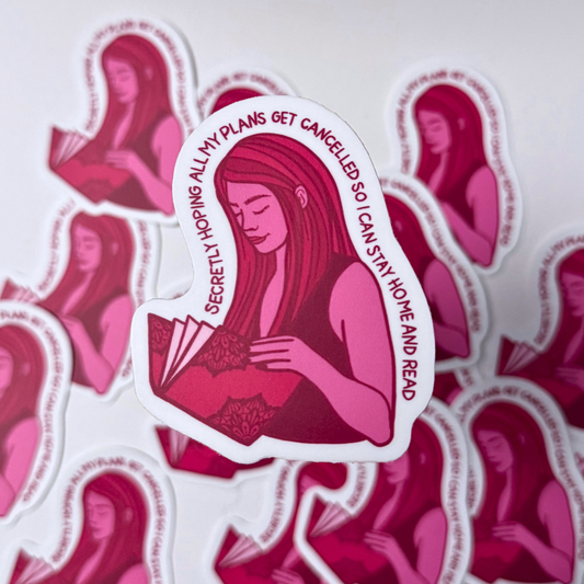 Secretly Hoping for Cancelled Plans Sticker | Waterproof Vinyl Sticker