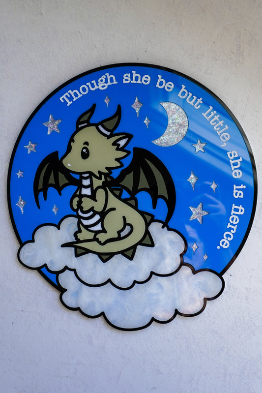 Though She Be But Little, She is Fierce Dragon Wall Art | Finished Art
