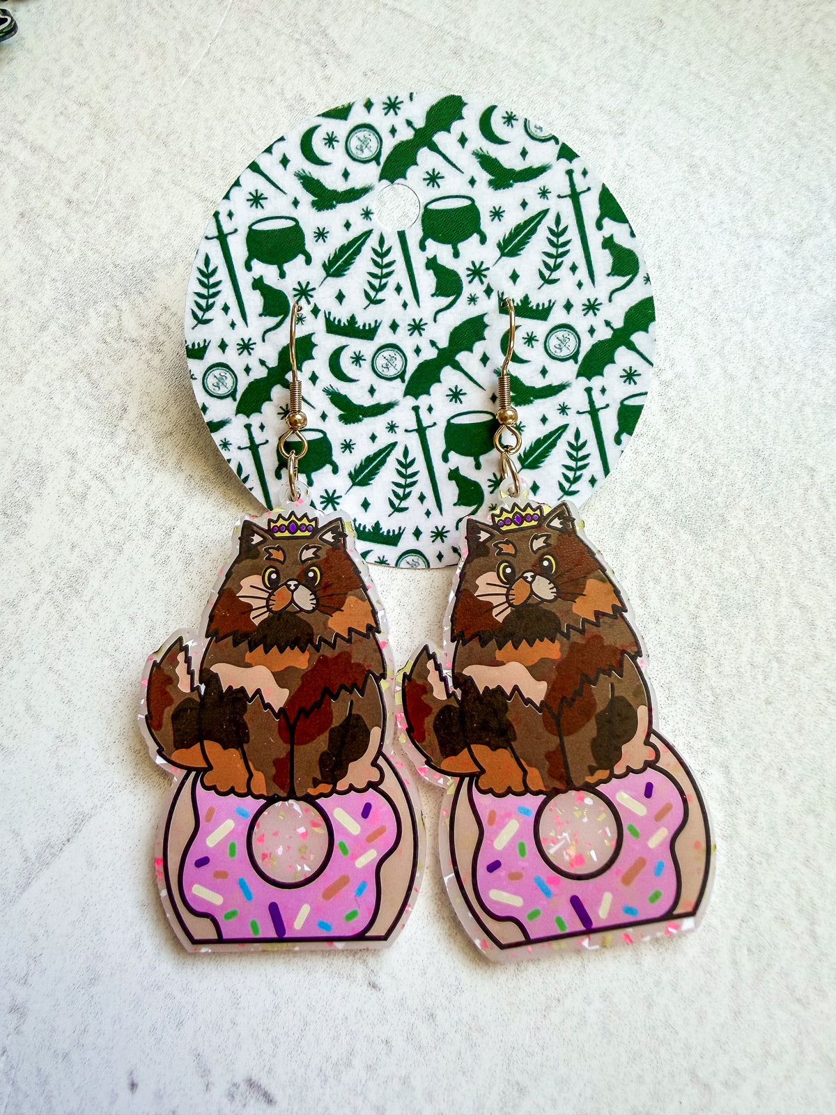 Cat Donut Earrings | Ready to Ship Earrings