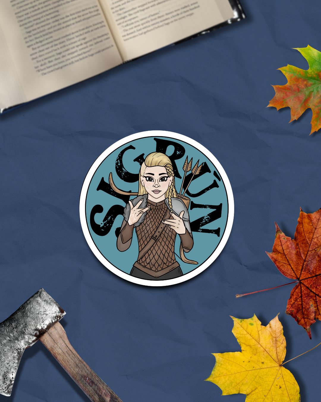 Sigrun Sticker |  Licensed The Ashen Series | Road of Bones Officially Licensed Demi Winters Art | Book Lovers Gifts