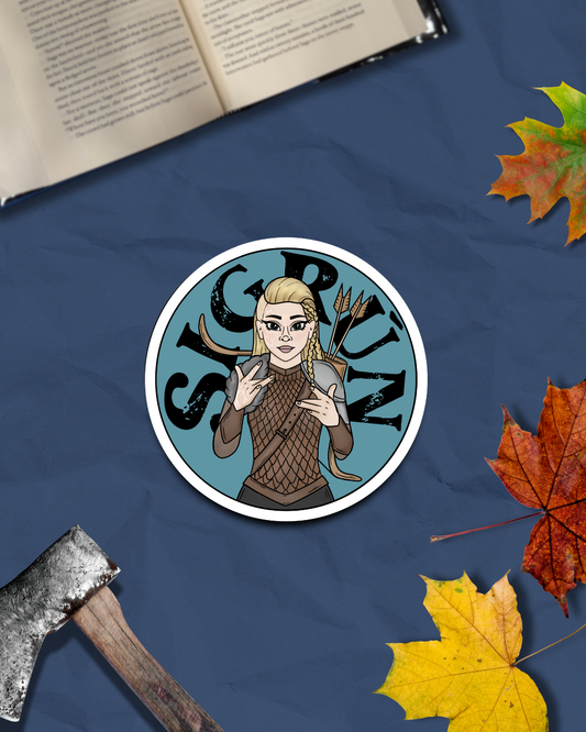Sigrun Sticker |  Licensed The Ashen Series | Road of Bones Officially Licensed Demi Winters Art | Book Lovers Gifts