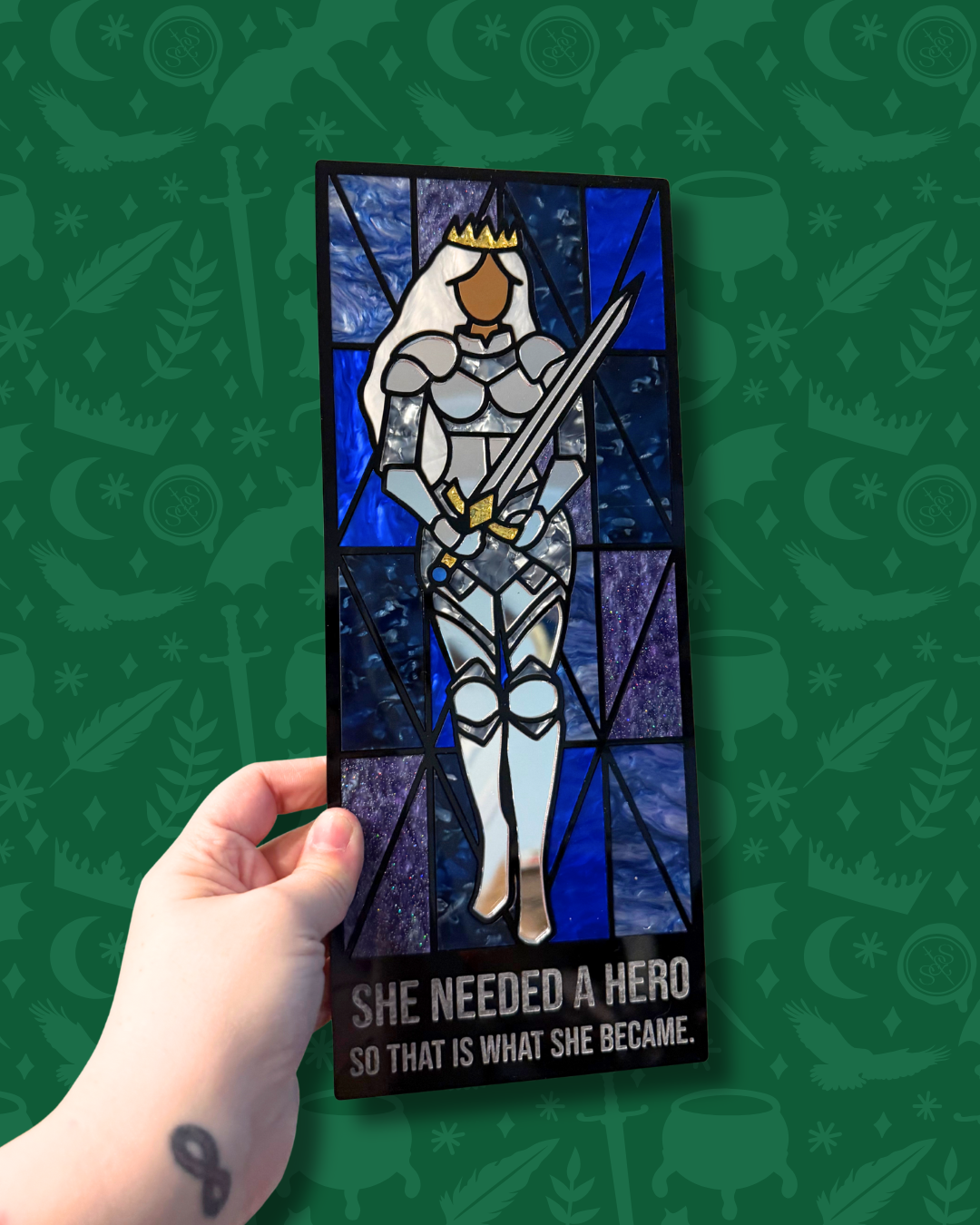 CHOOSE YOUR COLORS - Warrior Queen DIY Mosaic Kit - Make Your Own Art | Crafting Kits for Girls Night, Bachelorette Parties, Book Clubs, and more!