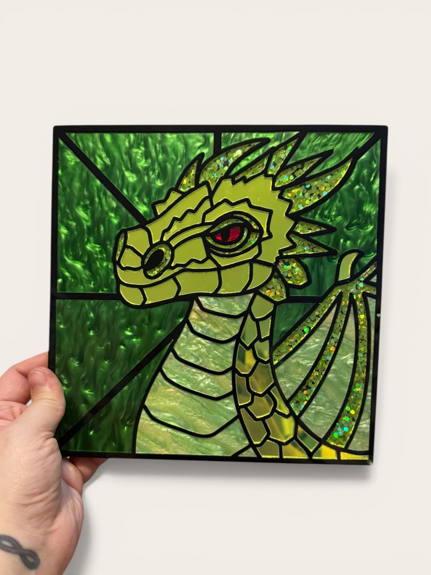 CHOOSE YOUR COLORS - Dragon DIY Mosaic Kit - Make Your Own Art | Crafting Kits for Girls Night, Bachelorette Parties, Book Clubs, and more!