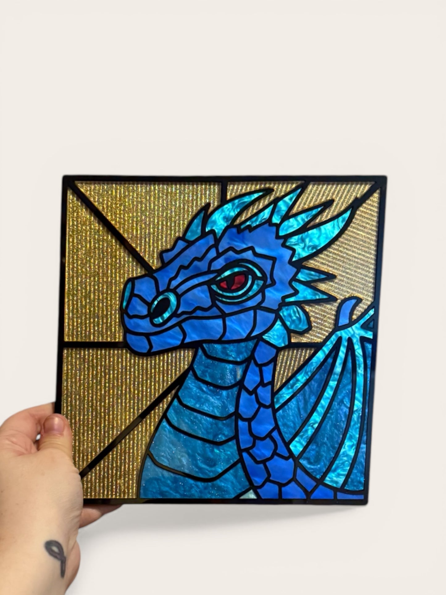 CHOOSE YOUR COLORS - Dragon DIY Mosaic Kit - Make Your Own Art | Crafting Kits for Girls Night, Bachelorette Parties, Book Clubs, and more!