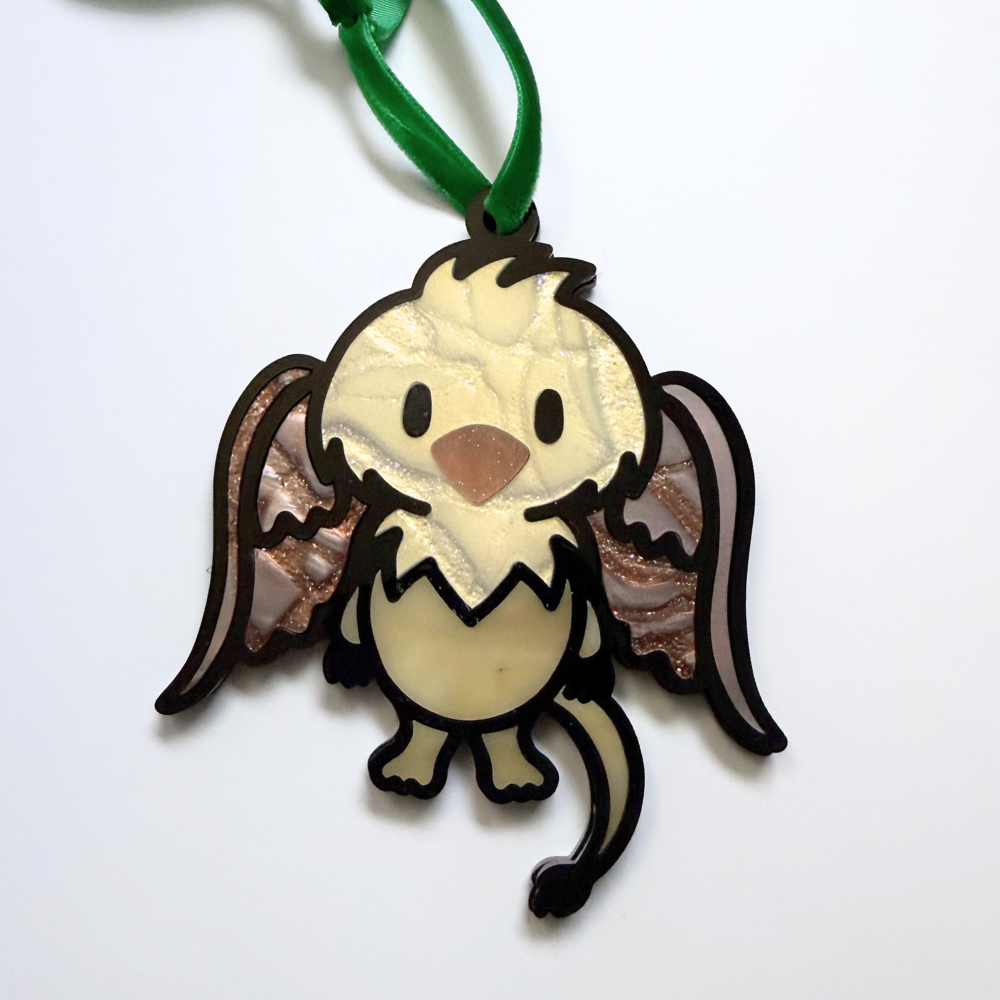 Gryphon / Griffin Adoption | Handcrafted Acrylic Creature Ornament