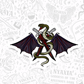 Oraya’s Dual Blades, Serpent, + Hiaj Wings | Officially Licensed Crowns of Nyaxia Sticker | Oraya Nightborn