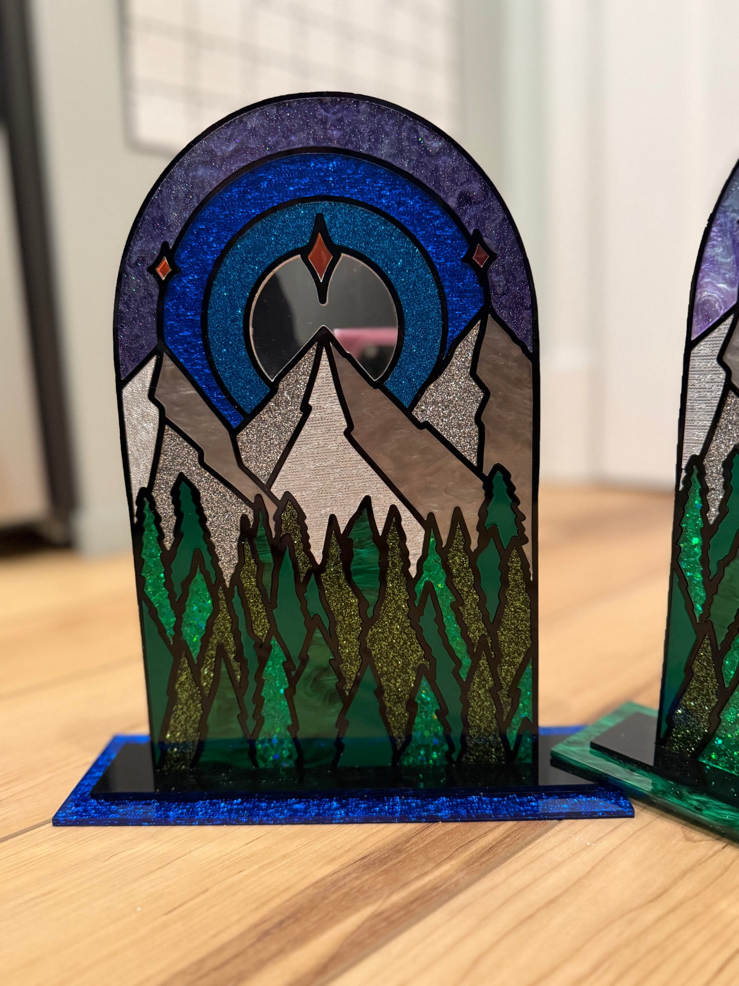 Starry Mountain Scene - DIY Mosaic Kit - Make Your Own Art