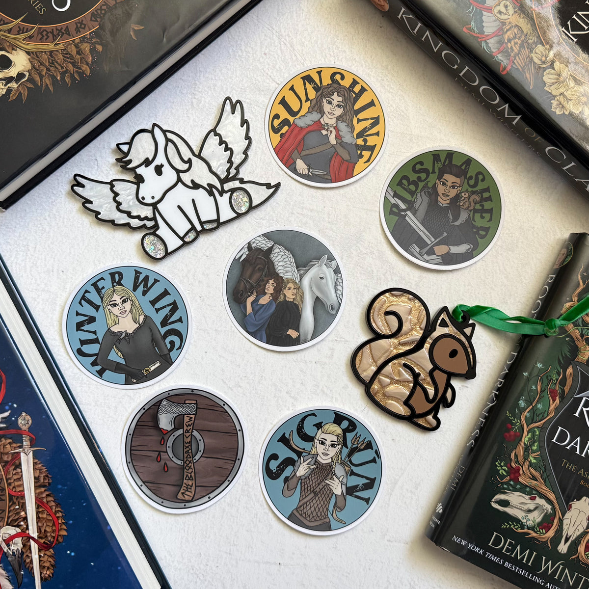 Saga Volsik Winterwing Sticker |  Licensed The Ashen Series | Road of Bones Officially Licensed Demi Winters Art | Book Lovers Gifts