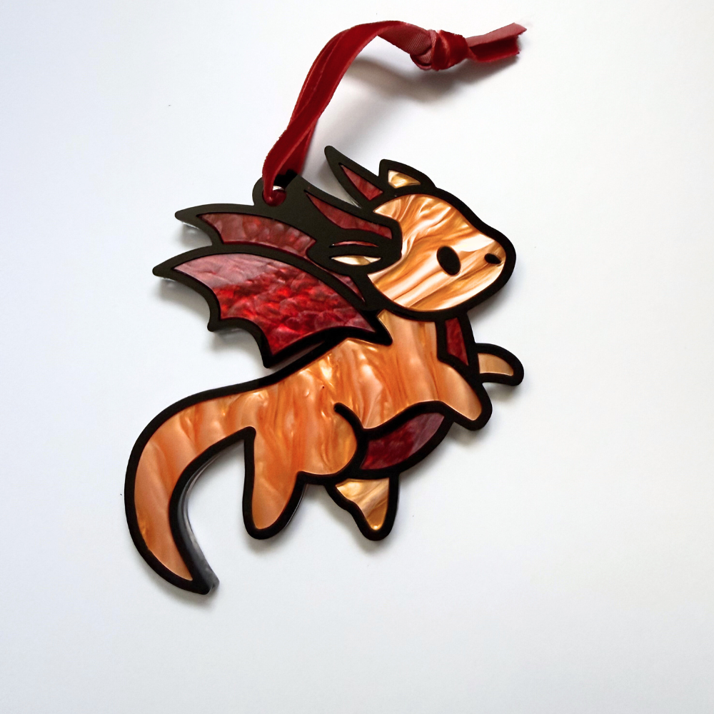 Mystery Dragon Adoption | Handcrafted Acrylic Dragon Ornament