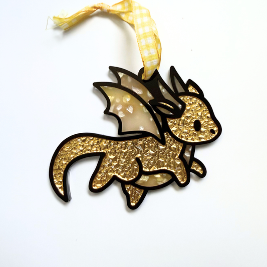 CHOOSE YOUR COLOR Dragon Adoption | Handcrafted Acrylic Dragon Ornament