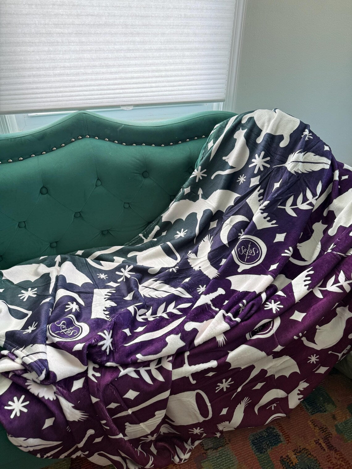 Starlit & Spellbound Brand Doodle Blanket - 60x80 Inches (150x200cm) Fleece Blanket