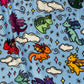 Dragon Doodle Blanket - 50x60 Inches (130x150cm) Fleece Blanket - Travel Size