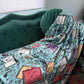 Floral Book Doodle Blanket - 60x80 Inches (150x200cm) Fleece Blanket