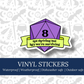 Not Thriving D20 Vinyl Sticker - TTRPG Table Top Gaming